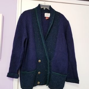Susan Bristol Vintage Wool Blend Cardigan Size  M